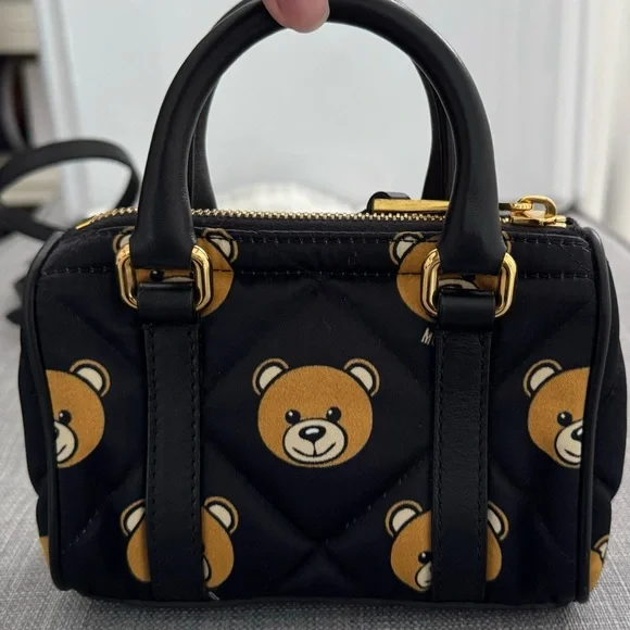 Moschino Quilted Teddy Mini Bag - Picture 3 of 8